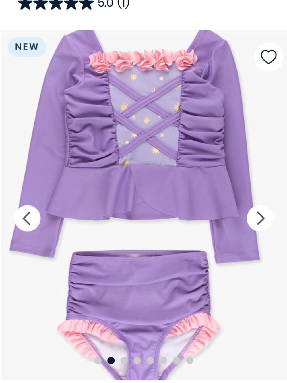 Ruffle Butts Princess Rashguard Bikini